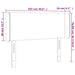 Tăblie de pat cu aripioare maro închis 103x16x78/88 cm textil - WALTI WALTI