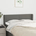 Tăblie de pat cu aripioare gri închis 147x16x78/88 cm textil - WALTI WALTI
