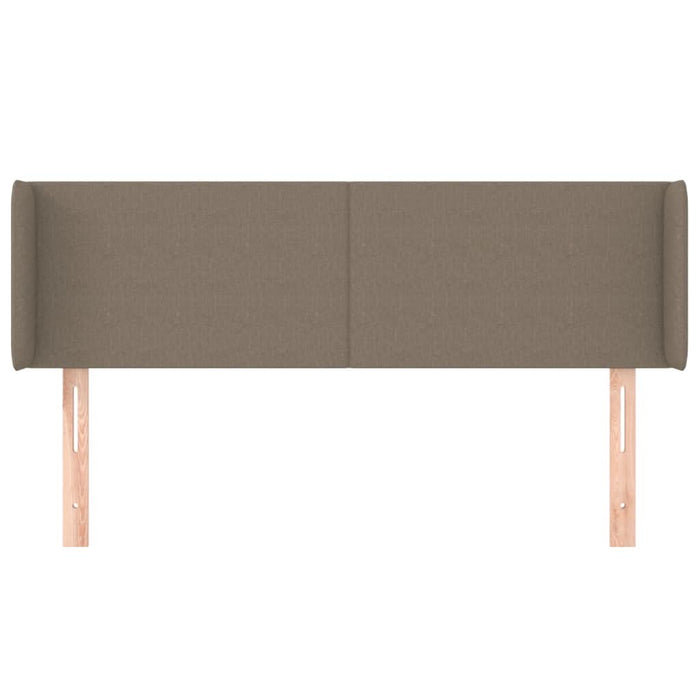 Tăblie de pat cu aripioare gri taupe 147x16x78/88 cm textil - WALTI WALTI