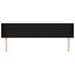 Tăblie de pat cu aripioare negru 163x16x78/88 cm textil - WALTI WALTI
