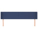 Tăblie de pat cu aripioare albastru 163x16x78/88 cm textil - WALTI WALTI