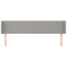 Tăblie de pat cu aripioare gri deschis 183x16x78/88 cm textil - WALTI WALTI