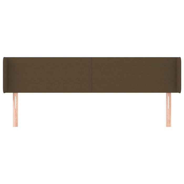 Tăblie de pat cu aripioare maro închis183x16x78/88 cm textil - WALTI WALTI