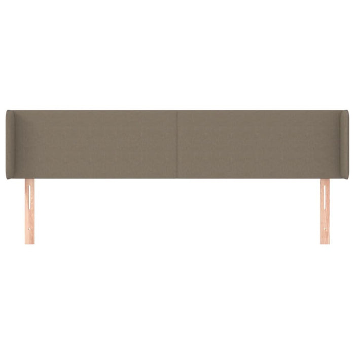 Tăblie de pat cu aripioare gri taupe 183x16x78/88 cm textil - WALTI WALTI