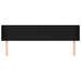 Tăblie de pat cu aripioare negru 203x16x78/88 cm textil - WALTI WALTI