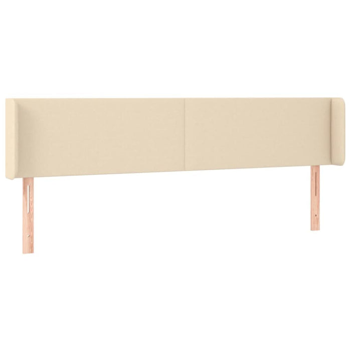 Tăblie de pat cu aripioare, crem, 203x16x78/88 cm textil - WALTI WALTI