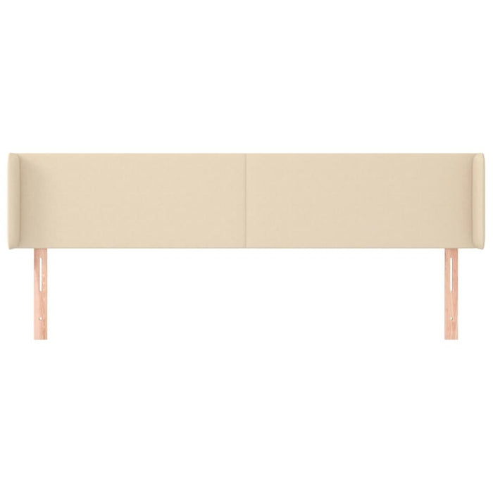 Tăblie de pat cu aripioare, crem, 203x16x78/88 cm textil - WALTI WALTI