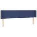 Tăblie de pat cu aripioare, albastru, 203x16x78/88 cm textil - WALTI WALTI