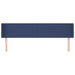Tăblie de pat cu aripioare, albastru, 203x16x78/88 cm textil - WALTI WALTI