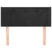 Tăblie de pat cu aripioare negru 83x16x78/88 cm catifea - WALTI WALTI
