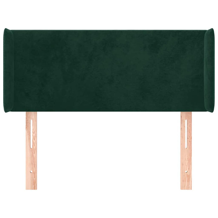 Tăblie pat cu aripioare verde închis 83x16x78/88 cm catifea - WALTI WALTI