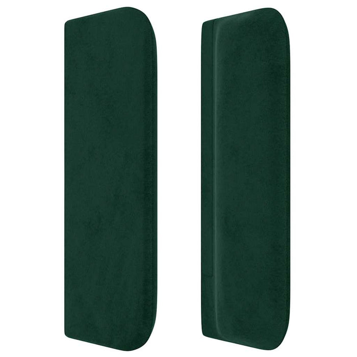 Tăblie pat cu aripioare verde închis 83x16x78/88 cm catifea - WALTI WALTI