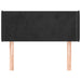 Tăblie de pat cu aripioare negru 93x16x78/88 cm catifea - WALTI WALTI