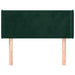 Tăblie pat cu aripioare verde închis 93x16x78/88 cm catifea - WALTI WALTI