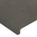 Tăblie de pat cu aripioare gri închis 103x16x78/88 cm catifea - WALTI WALTI