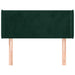 Tăblie de pat cu aripioare verde închis 103x16x78/88 cm catifea - WALTI WALTI