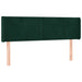Tăblie de pat cu aripioare verde închis 147x16x78/88 cm catifea - WALTI WALTI