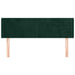 Tăblie de pat cu aripioare verde închis 147x16x78/88 cm catifea - WALTI WALTI