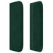 Tăblie de pat cu aripioare verde închis 147x16x78/88 cm catifea - WALTI WALTI