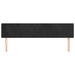Tăblie de pat cu aripioare negru 183x16x78/88 cm catifea - WALTI WALTI