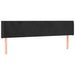 Tăblie de pat cu aripioare negru 203x16x78/88 cm catifea - WALTI WALTI