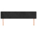 Tăblie de pat cu aripioare negru 203x16x78/88 cm catifea - WALTI WALTI