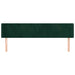 Tăblie de pat cu aripioare verde închis 203x16x78/88 cm catifea - WALTI WALTI