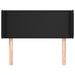 Tăblie de pat cu aripioare negru 83x16x78/88 cm piele ecologică - WALTI WALTI