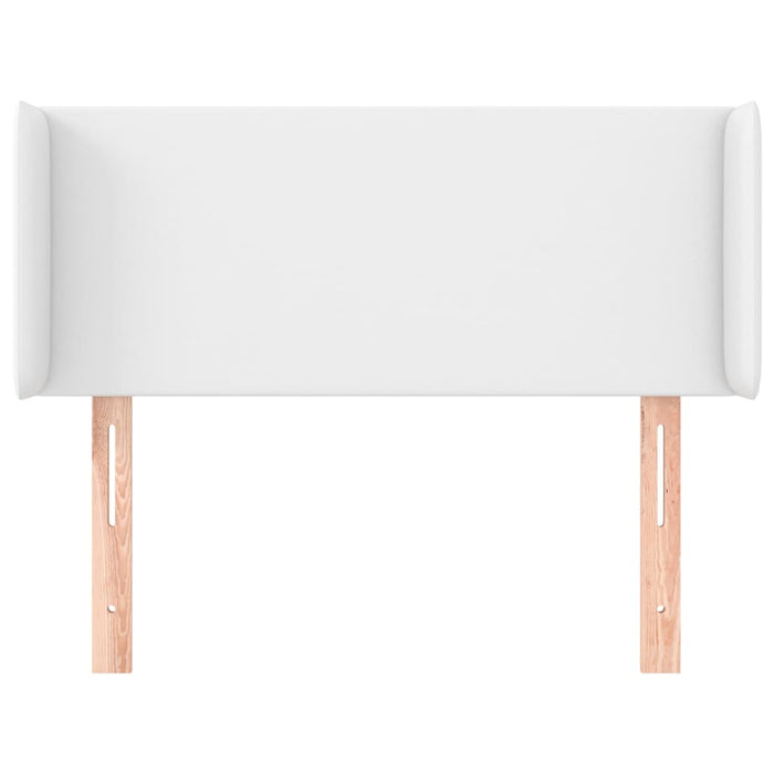 Tăblie de pat cu aripioare alb 83x16x78/88 cm piele ecologică - WALTI WALTI