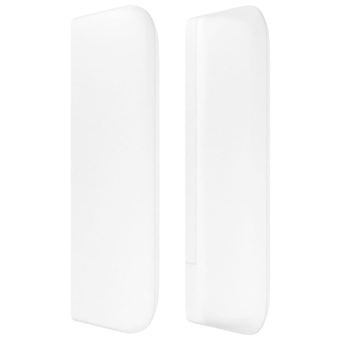 Tăblie de pat cu aripioare alb 83x16x78/88 cm piele ecologică - WALTI WALTI