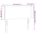 Tăblie de pat cu aripioare alb 83x16x78/88 cm piele ecologică - WALTI WALTI