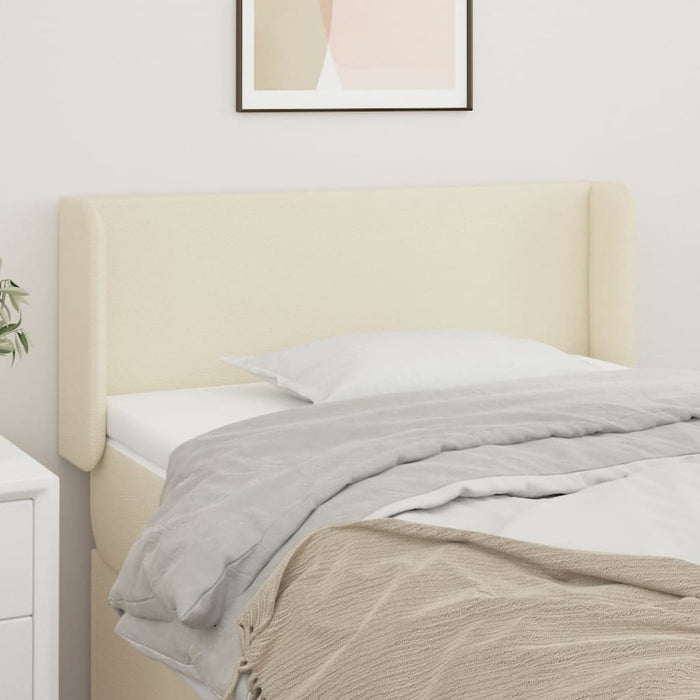 Tăblie de pat cu aripioare crem 83x16x78/88 cm piele ecologică - WALTI WALTI