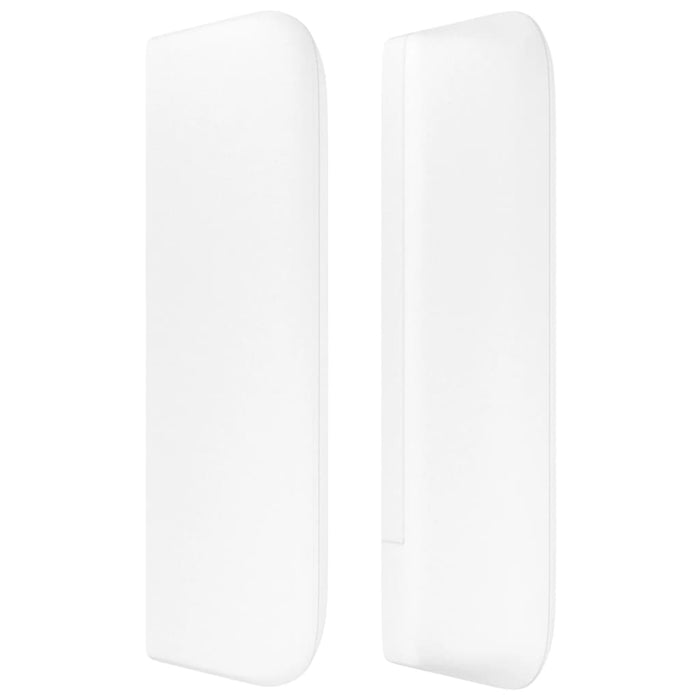 Tăblie de pat cu aripioare alb 93x16x78/88 cm piele ecologică WALTI