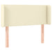 Tăblie de pat cu aripioare crem 103x16x78/88 cm piele ecologică - WALTI WALTI