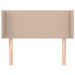 Tăblie pat cu aripioare cappuccino 103x16x78/88cm piele eco - WALTI WALTI