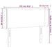 Tăblie pat cu aripioare cappuccino 103x16x78/88cm piele eco - WALTI WALTI