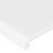 Tăblie de pat cu aripioare alb 147x16x78/88 cm piele ecologică - WALTI WALTI