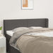 Tăblie de pat cu aripioare gri 147x16x78/88 cm piele ecologică - WALTI WALTI