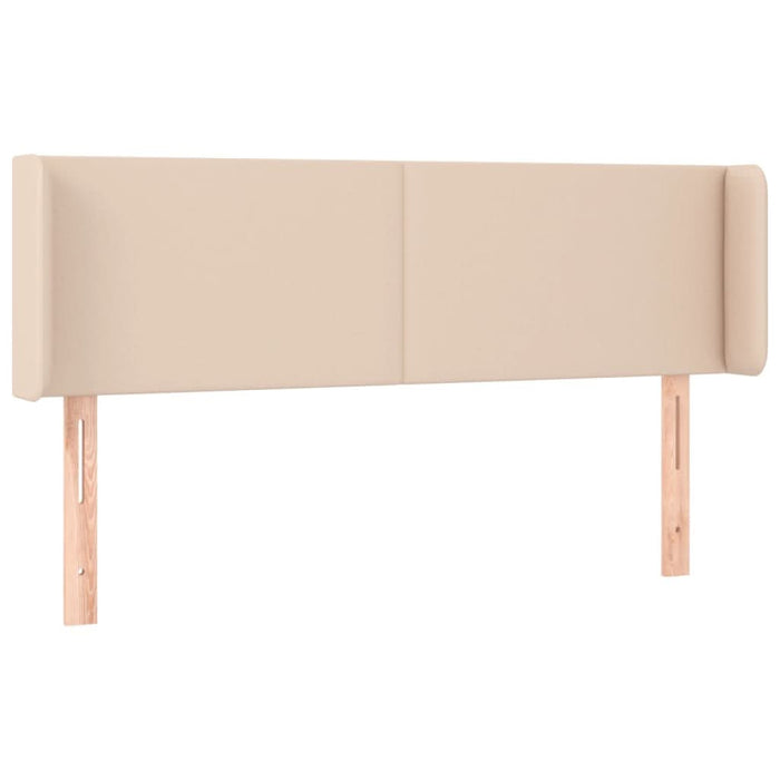 Tăblie pat cu aripioare cappuccino 147x16x78/88cm piele eco - WALTI WALTI