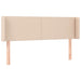 Tăblie pat cu aripioare cappuccino 147x16x78/88cm piele eco - WALTI WALTI