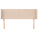 Tăblie pat cu aripioare cappuccino 147x16x78/88cm piele eco - WALTI WALTI