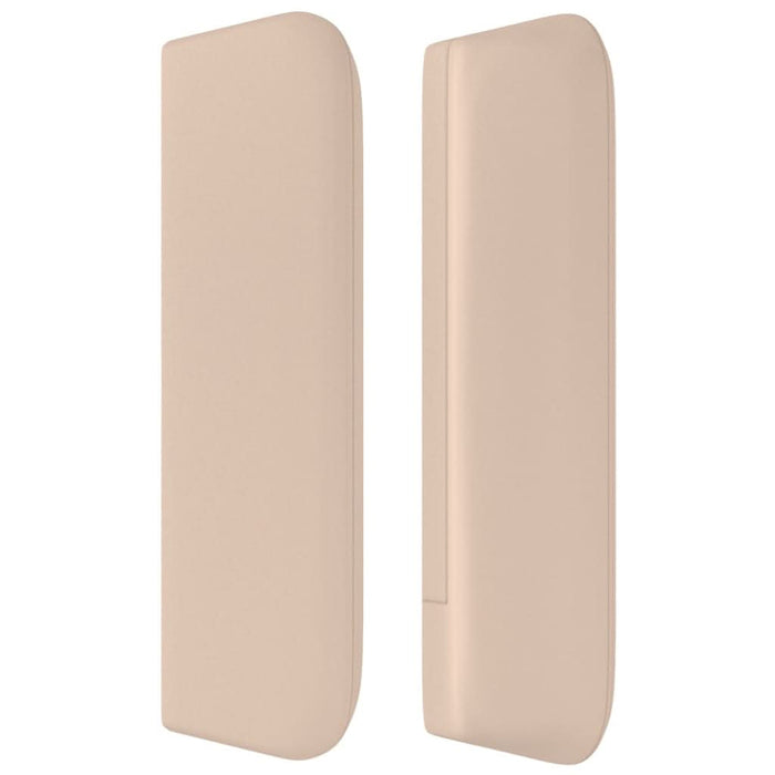 Tăblie pat cu aripioare cappuccino 147x16x78/88cm piele eco - WALTI WALTI