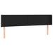 Tăblie de pat cu aripioare negru 163x16x78/88cm piele ecologică - WALTI WALTI