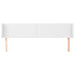 Tăblie de pat cu aripioare alb 163x16x78/88 cm piele ecologică - WALTI WALTI