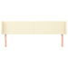 Tăblie de pat cu aripioare crem 163x16x78/88 cm piele ecologică - WALTI WALTI