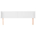 Tăblie de pat cu aripioare alb 183x16x78/88 cm piele ecologică - WALTI WALTI
