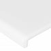 Tăblie de pat cu aripioare alb 183x16x78/88 cm piele ecologică - WALTI WALTI