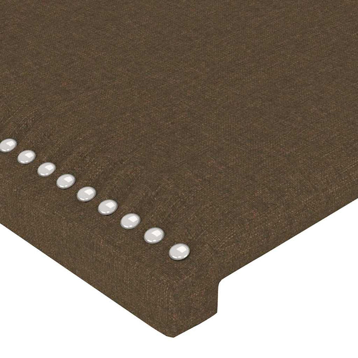 Tăblie de pat cu aripioare maro închis 83x16x78/88 cm textil WALTI