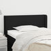 Tăblie de pat cu aripioare negru 93x16x78/88 cm textil - WALTI WALTI