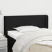 Tăblie de pat cu aripioare negru 103x16x78/88 cm textil - WALTI WALTI